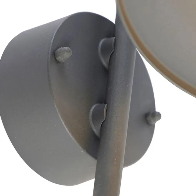 Moderne buiten wandlamp donkergrijs IP44 bewegingssensor - Herman