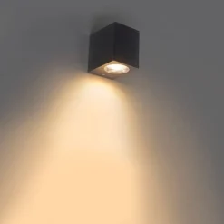 Moderne buiten wandlamp grijs van kunststof - Baleno