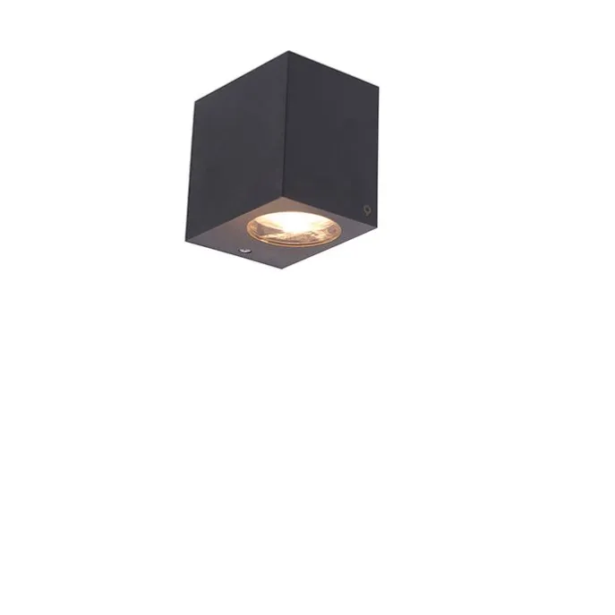 Moderne buiten wandlamp grijs van kunststof - Baleno