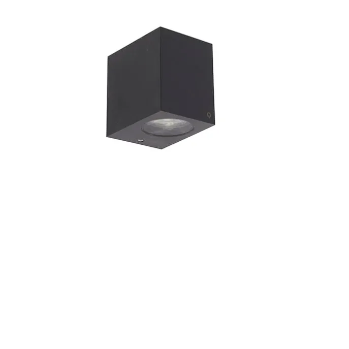 Moderne buiten wandlamp grijs van kunststof - Baleno