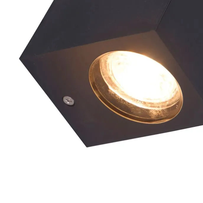 Moderne buiten wandlamp grijs van kunststof - Baleno