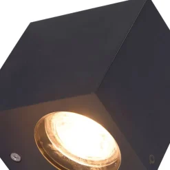 Moderne buiten wandlamp grijs van kunststof - Baleno