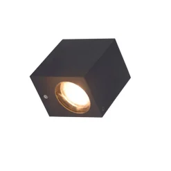 Moderne buiten wandlamp grijs van kunststof - Baleno