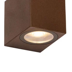 Moderne buiten wandlamp roestbruin kunststof - Baleno