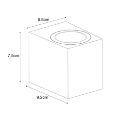 Moderne buiten wandlamp roestbruin kunststof - Baleno