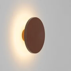 Moderne buiten wandlamp roestbruin incl. LED IP54 - Skyf