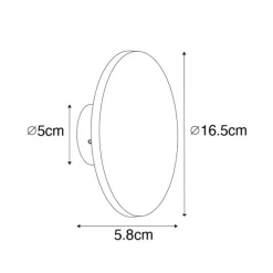 Moderne buiten wandlamp roestbruin incl. LED IP54 - Skyf