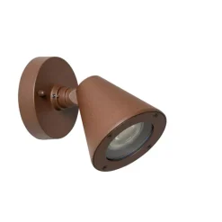 Moderne buiten wandlamp roestbruin IP44 verstelbaar - Ciara