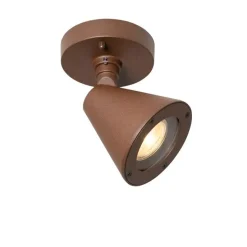 Moderne buiten wandlamp roestbruin IP44 verstelbaar - Ciara