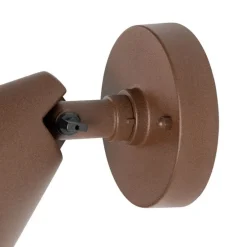 Moderne buiten wandlamp roestbruin IP44 verstelbaar - Ciara