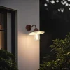 Moderne buiten wandlamp roestbruin IP44 - Kansas