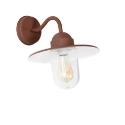 Moderne buiten wandlamp roestbruin IP44 - Kansas