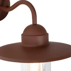 Moderne buiten wandlamp roestbruin IP44 - Kansas