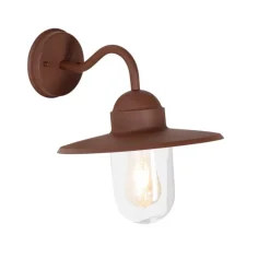 Moderne buiten wandlamp roestbruin IP44 - Kansas