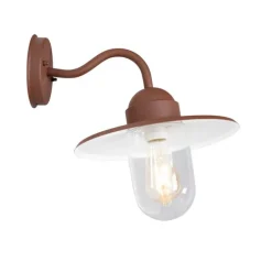 Moderne buiten wandlamp roestbruin IP44 - Kansas