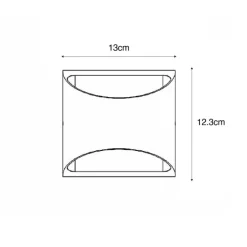 Moderne buiten wandlamp roestbruin incl. LED 2-lichts IP54 - Mal