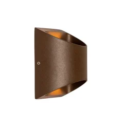Moderne buiten wandlamp roestbruin incl. LED 2-lichts IP54 - Mal