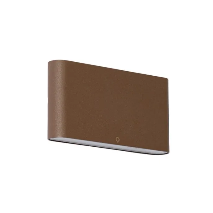 Moderne buiten wandlamp roestbruin 17,5 cm incl. LED IP65 - Batt