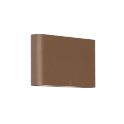 Moderne buiten wandlamp roestbruin 17,5 cm incl. LED IP65 - Batt