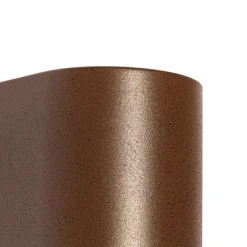 Moderne buiten wandlamp roestbruin kunststof ovaal - Baleno