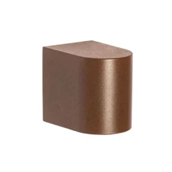 Moderne buiten wandlamp roestbruin kunststof ovaal - Baleno