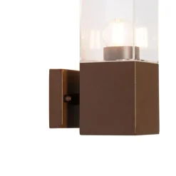 Moderne buiten wandlamp roestbruin - Malios