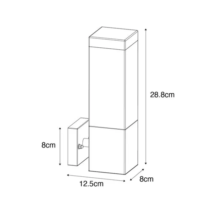 Moderne buiten wandlamp roestbruin - Malios