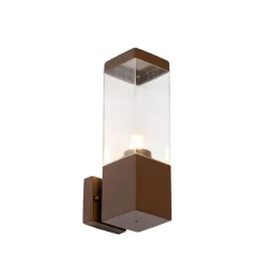 Moderne buiten wandlamp roestbruin - Malios