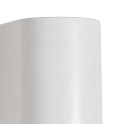 Moderne buiten wandlamp wit kunststof ovaal - Baleno