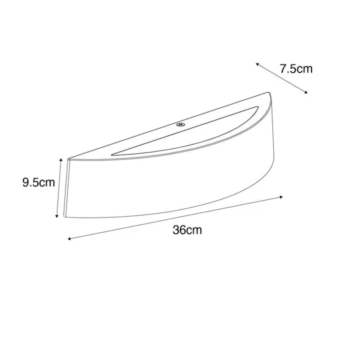 Moderne buiten wandlamp wit IP44 - Caz