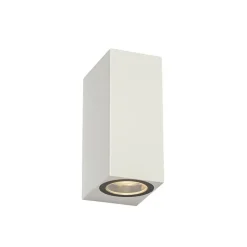 Moderne buiten wandlamp wit kunststof 2-lichts - Baleno