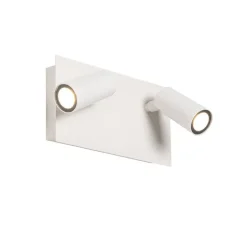 Moderne buiten wandlamp wit incl. LED 2-lichts IP54 - Simon