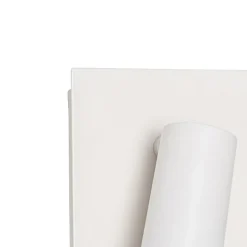 Moderne buiten wandlamp wit incl. LED 2-lichts IP54 - Simon