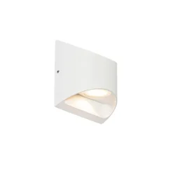 Moderne buiten wandlamp wit incl. LED 2-lichts IP54 - Mal