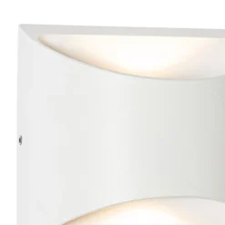 Moderne buiten wandlamp wit incl. LED 2-lichts IP54 - Mal