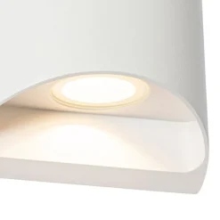 Moderne buiten wandlamp wit incl. LED 2-lichts IP54 - Mal