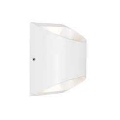 Moderne buiten wandlamp wit incl. LED 2-lichts IP54 - Mal