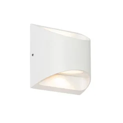 Moderne buiten wandlamp wit incl. LED 2-lichts IP54 - Mal