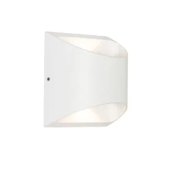 Moderne buiten wandlamp wit incl. LED 2-lichts IP54 - Mal
