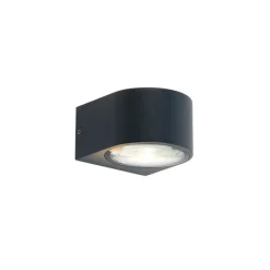 Moderne buiten wandlamp zwartincl. LED 2-lichts IP54 - Carla