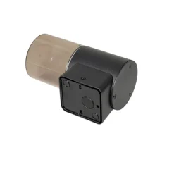 Moderne buiten wandlamp zwart met smoke kap IP44 - Odense