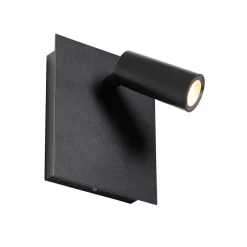 Moderne buiten wandlamp zwart incl. LED IP54 - Simon