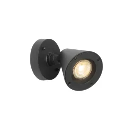 Moderne buiten wandlamp zwart IP44 verstelbaar - Ciara