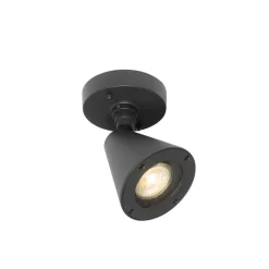 Moderne buiten wandlamp zwart IP44 verstelbaar - Ciara