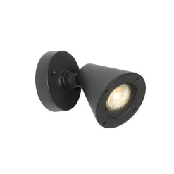 Moderne buiten wandlamp zwart IP44 verstelbaar - Ciara