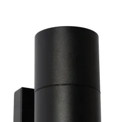 Moderne Buiten wandlamp zwart 2-lichts AR70 IP44 - Duo