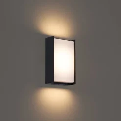 Moderne buiten wandlamp zwart incl. LED IP65 - Packet