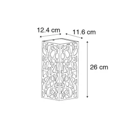 Moderne buiten wandlamp zwart IP44 - Nicole