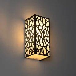 Moderne buiten wandlamp zwart IP44 - Nicole