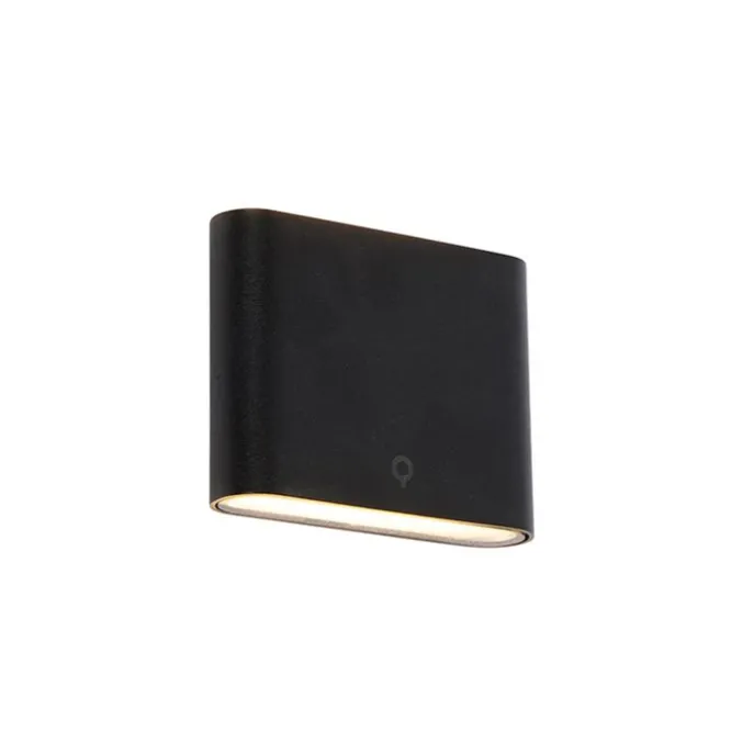 Moderne buiten wandlamp zwart 11,5 cm incl. LED IP65 - Batt